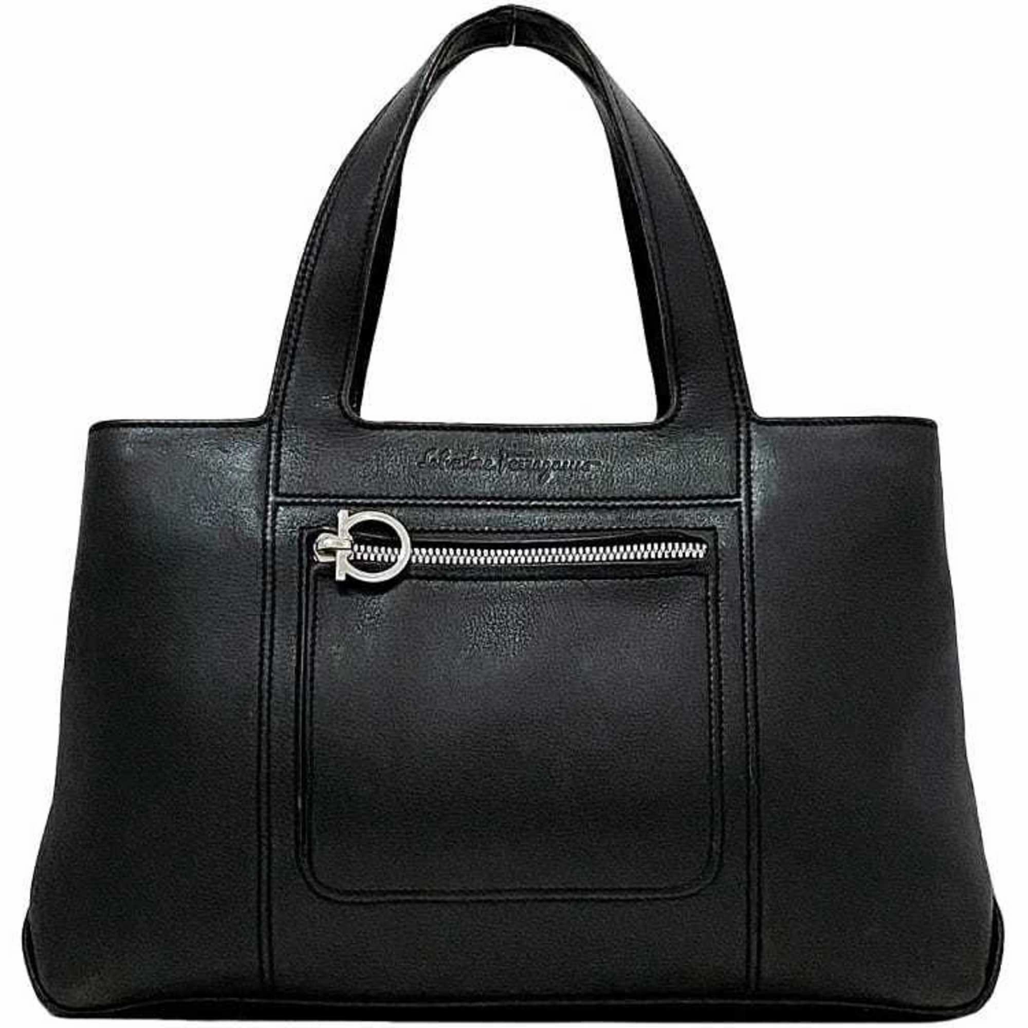 Salvatore Ferragamo Leather Handbag Tote Bag (Pre-Owned)