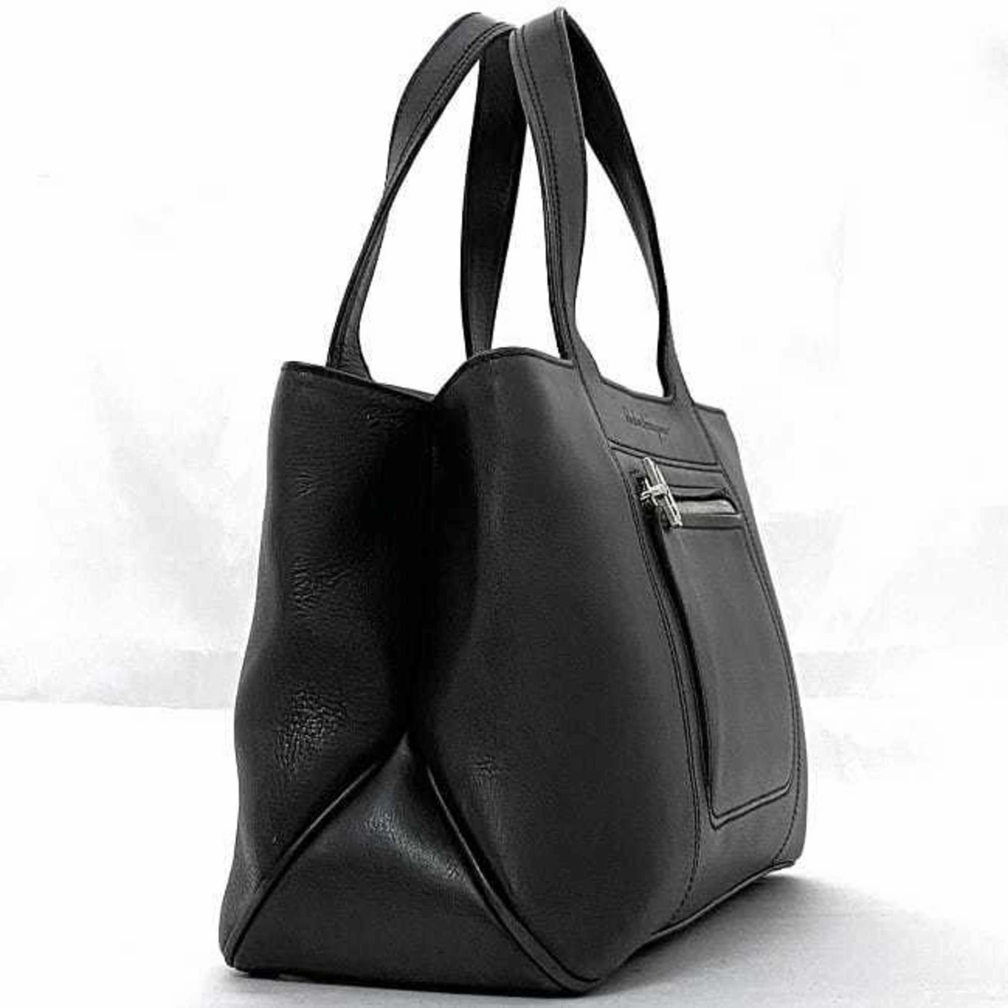 Salvatore Ferragamo Leather Handbag Tote Bag (Pre-Owned)