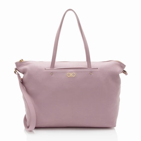 Salvatore Ferragamo Leather Mika Tote