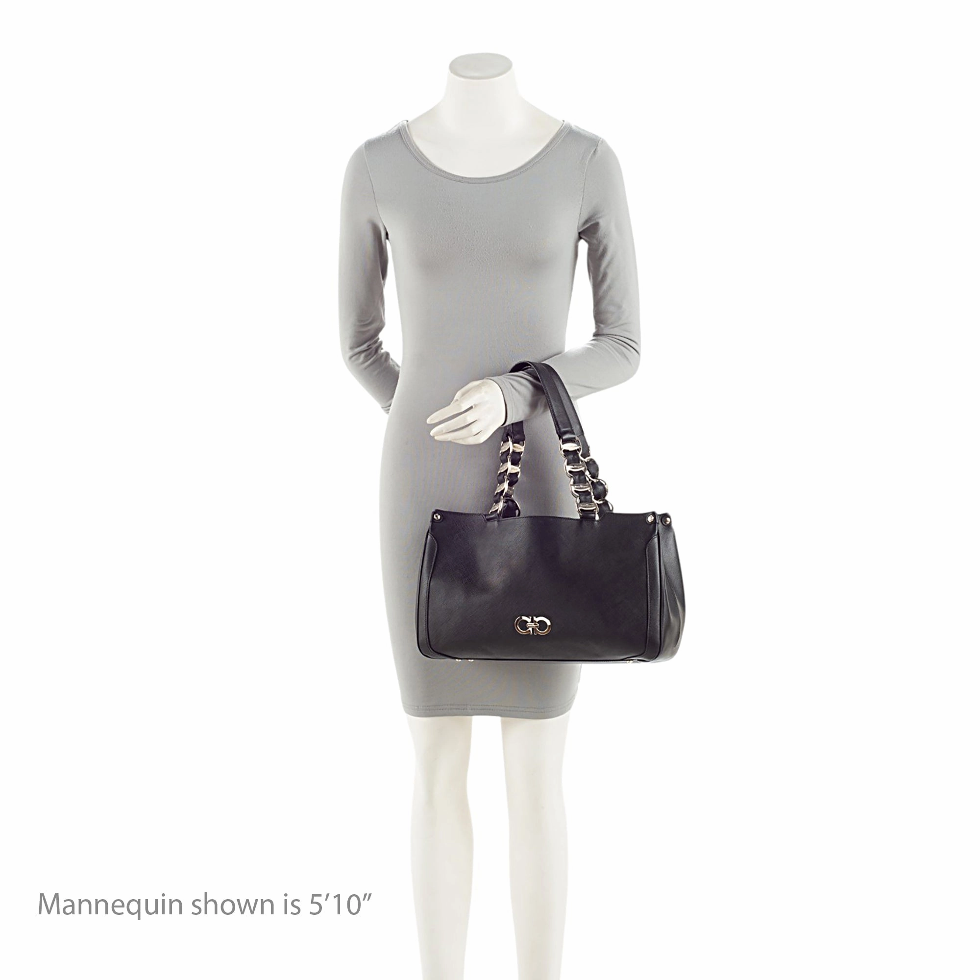 Salvatore Ferragamo Saffiano Leather Nicoletta Tote