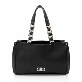Salvatore Ferragamo Saffiano Leather Nicoletta Tote
