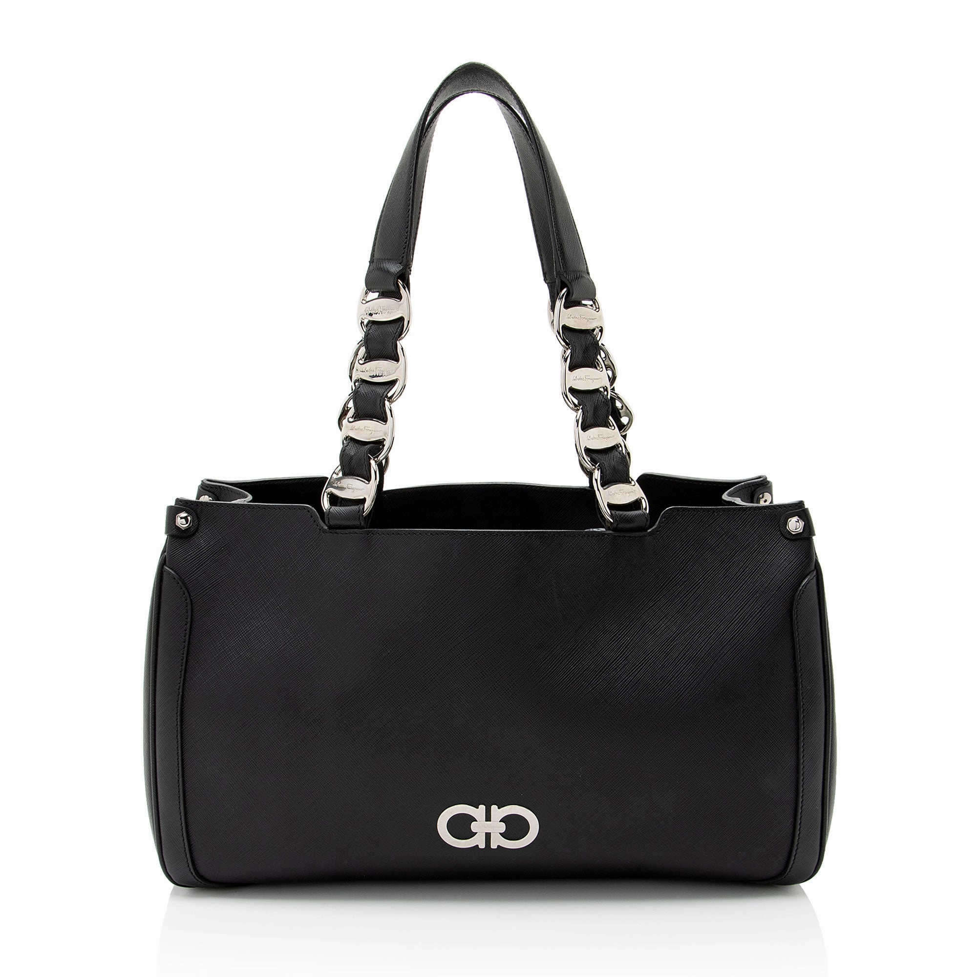 Salvatore Ferragamo Saffiano Leather Nicoletta Tote