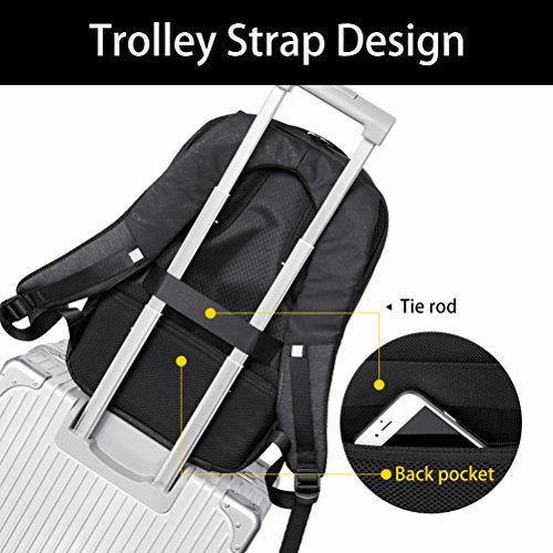 Samaz Laptop Backpack With Usb Charging Port Business Travel Backpack Shoulder College School Bag