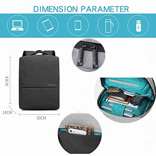 Sami Studio Promotion Laptop Backpack With Usb Charging Port, Water Resistant Backpack For School