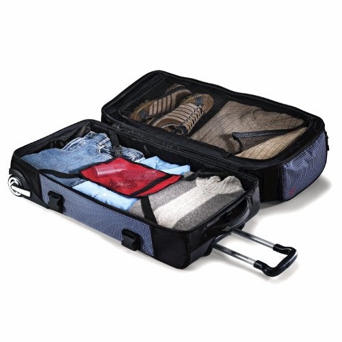 Samsonite Luggage Ripstop Wheeled Duffel, Blue, 26 Inch