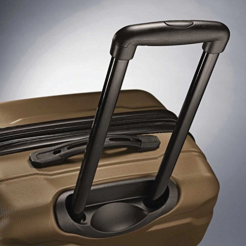 Samsonite Omni PC 2 Piece Bundle 24 and 28 Spinner With Travel Pillow (Bronze)