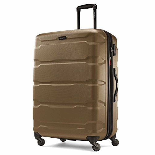 Samsonite Omni PC 2 Piece Bundle 24 and 28 Spinner With Travel Pillow (Bronze)