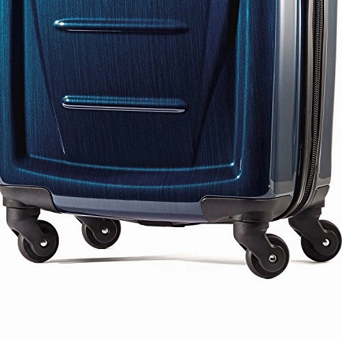 Samsonite Winfield 2 Fashion 2 Piece Set Spinner 20 and 24 With Travel Pillow (One Size, Deep Blue)