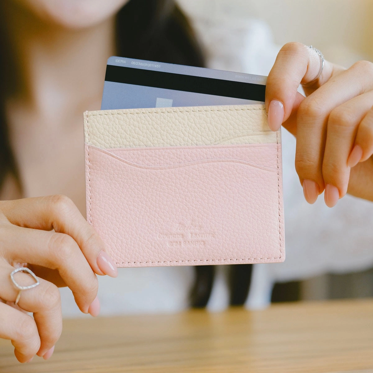 Samuel Ashley x Sanrio characters Leather Card Holder