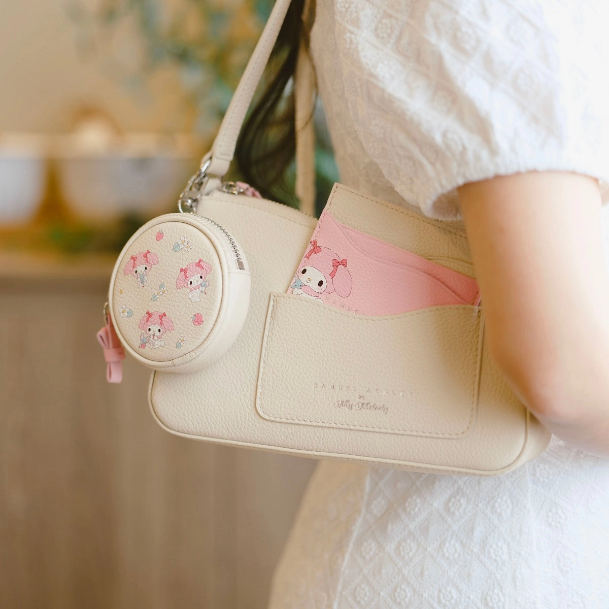 Samuel Ashley x Sanrio characters Leather Card Holder