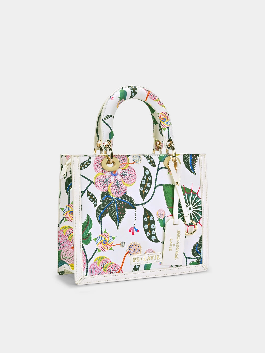 Saras Print Small Box Satchel Bag