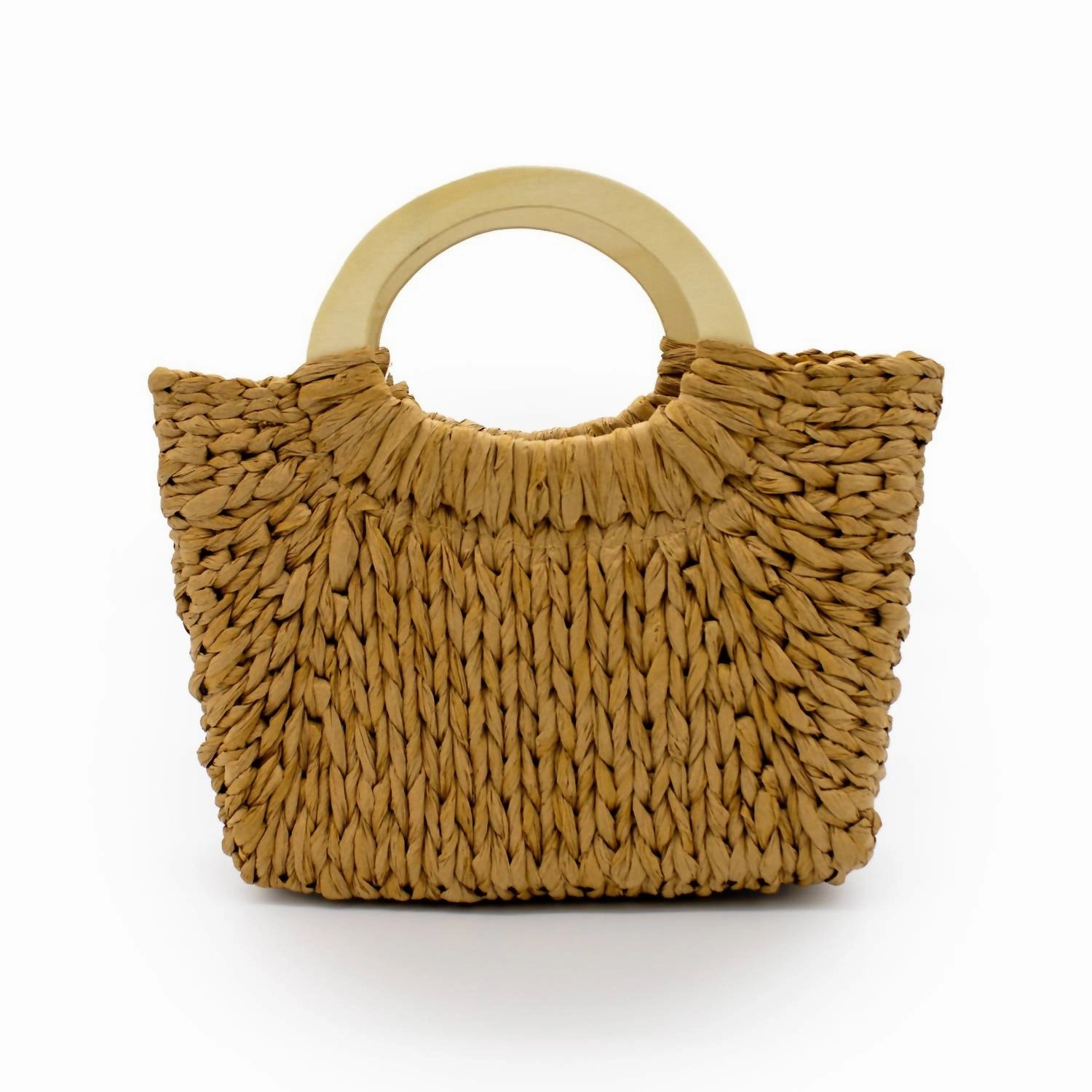 Seaside Straw Tote In Brown