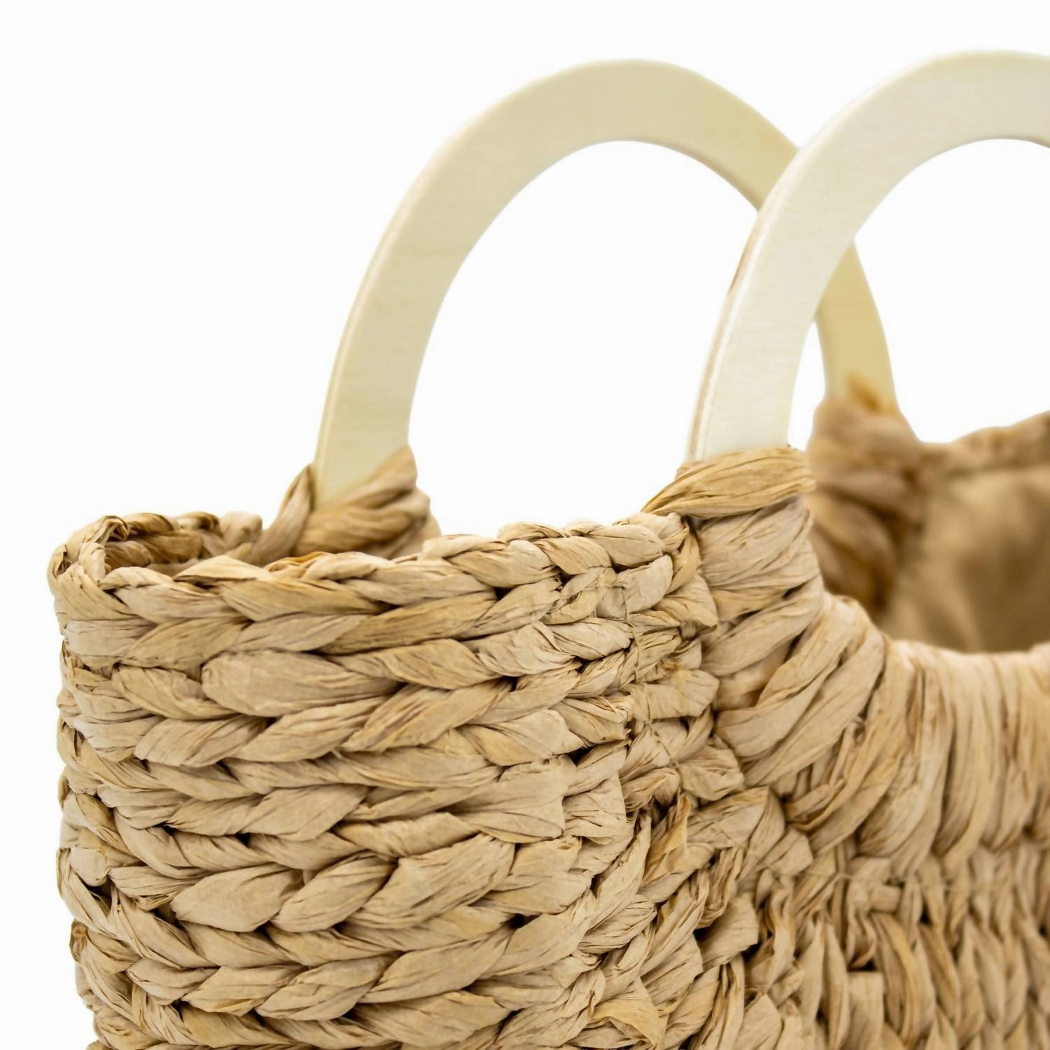 Seaside Straw Tote In Brown