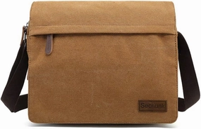 Sechunk Vintage Canvas Messenger Cross body bag Shoulder bag