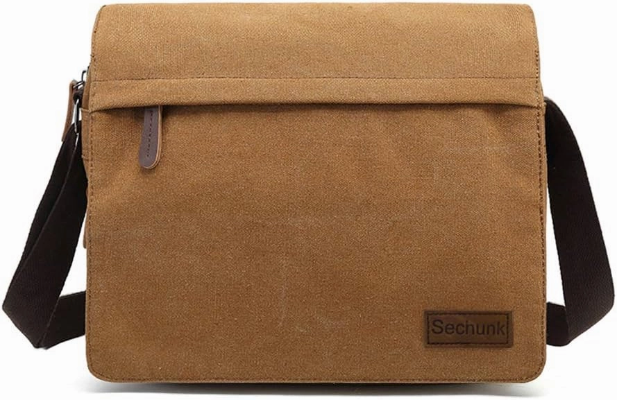 Sechunk Vintage Canvas Messenger Cross body bag Shoulder bag