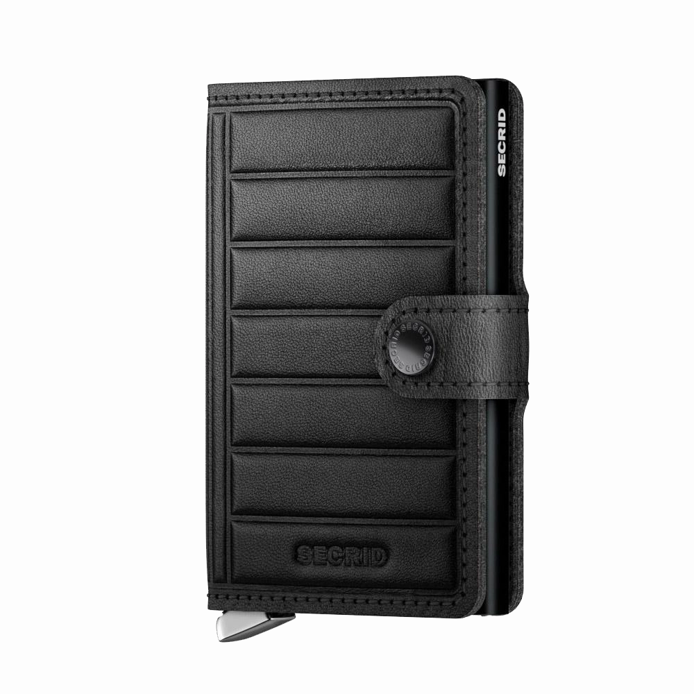 SECRID - Premium Miniwallet Emboss Lines Black