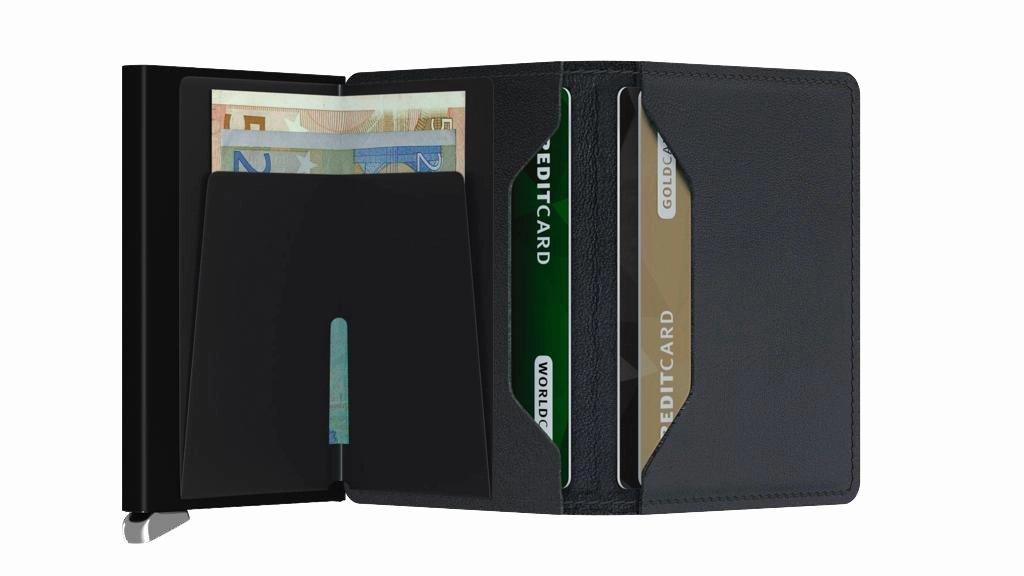 SECRID - Premium Slimwallet Emboss Lines Black