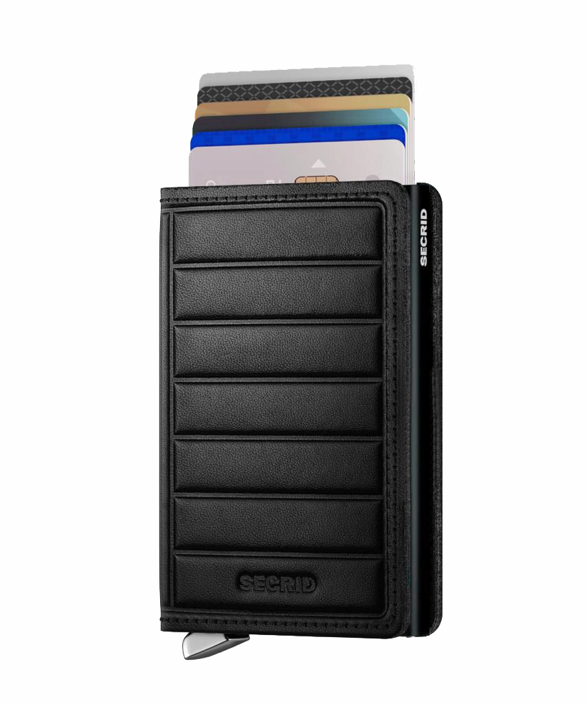 SECRID - Premium Slimwallet Emboss Lines Black