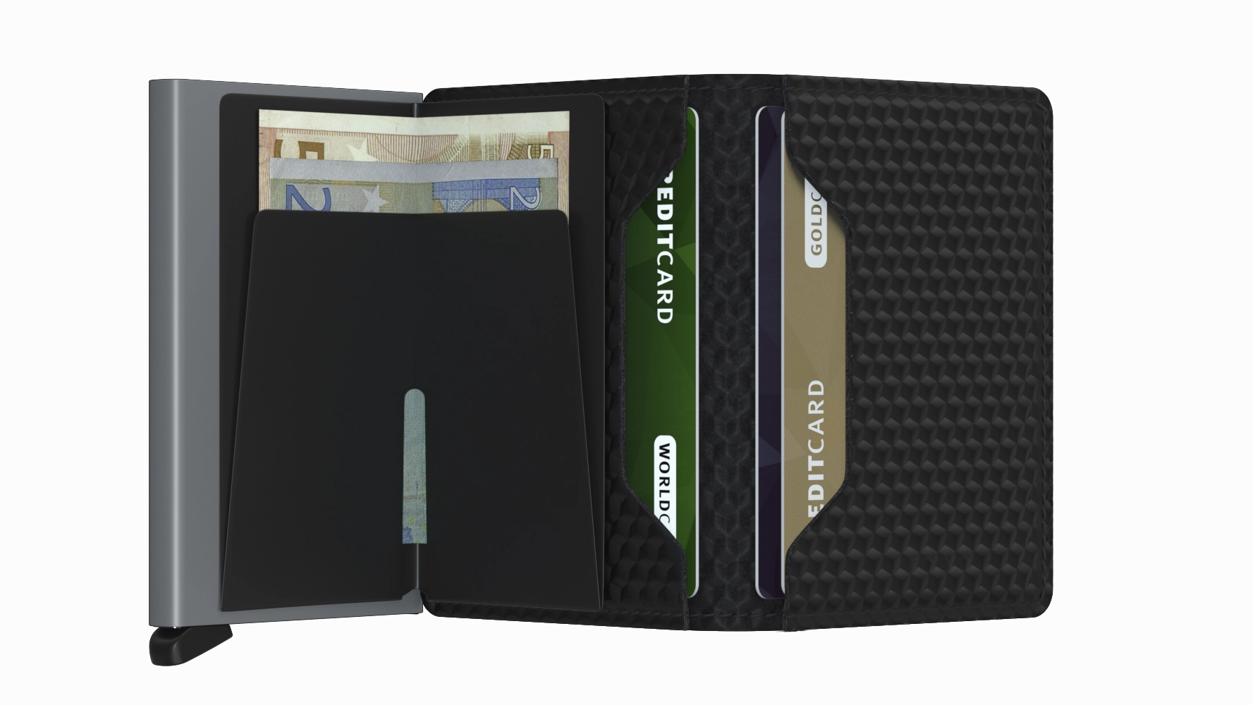 SECRID - Slimwallet Cubic Black Titanium