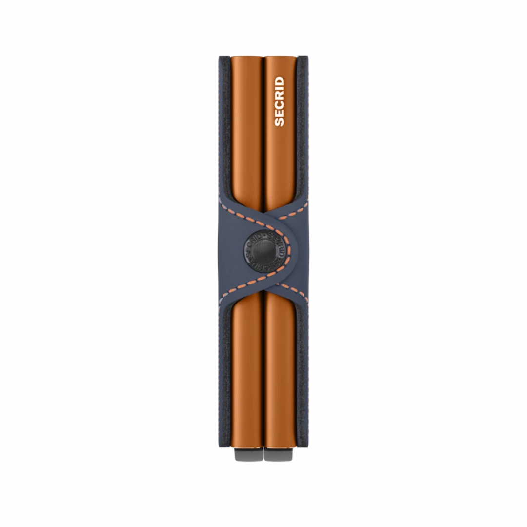 SECRID - Twinwallet Matte Night Blue & Orange