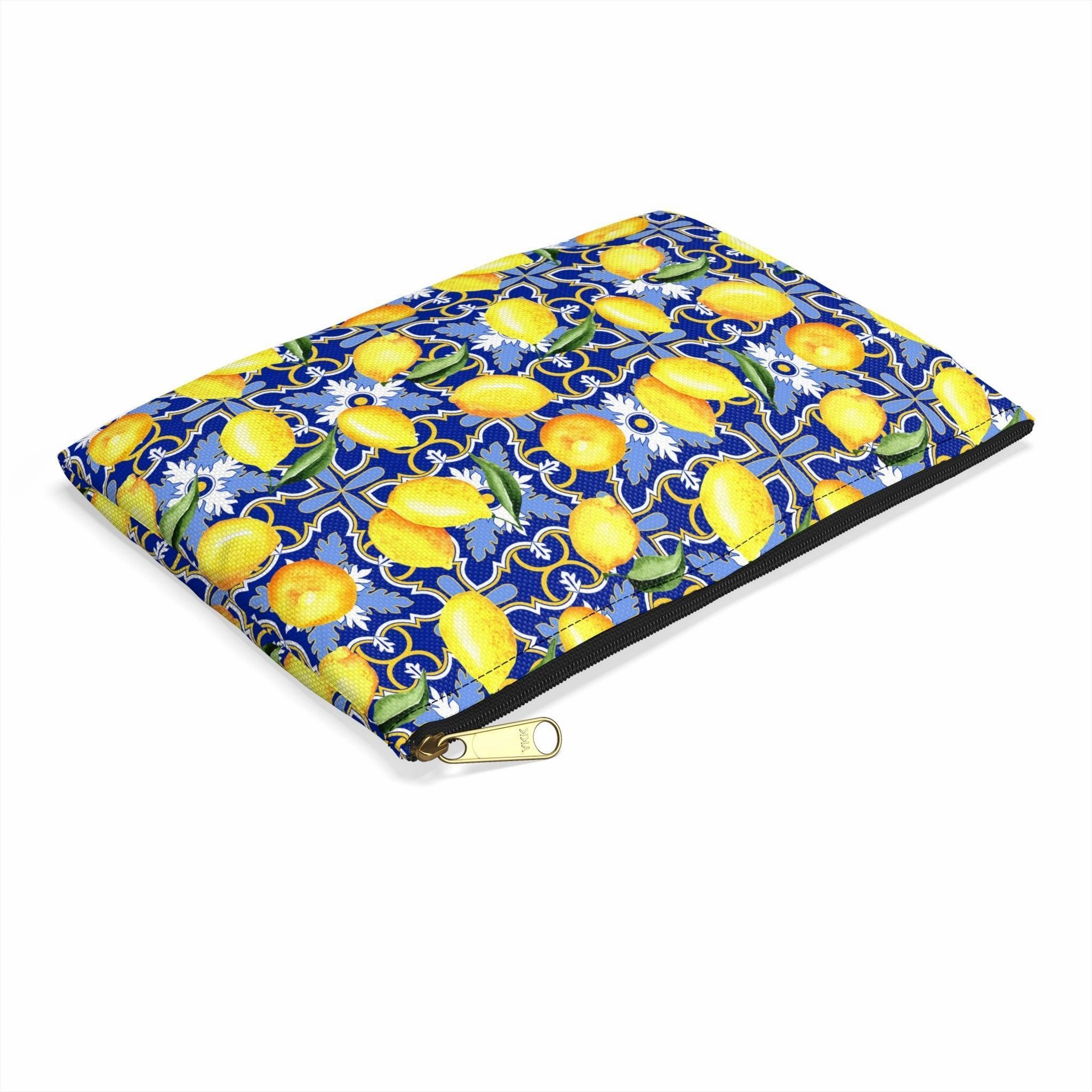 See You in Santorini | Lemon Print Travel Tote Bag