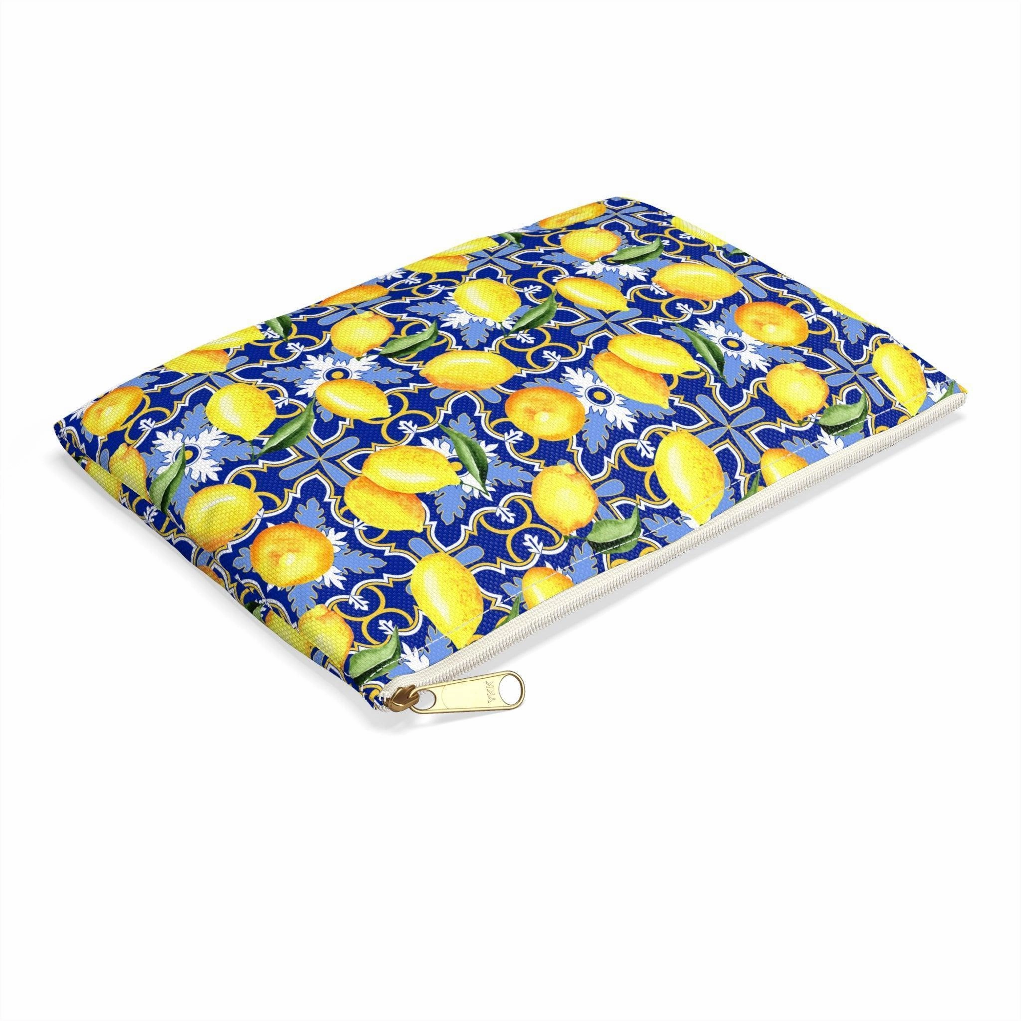See You in Santorini | Lemon Print Travel Tote Bag