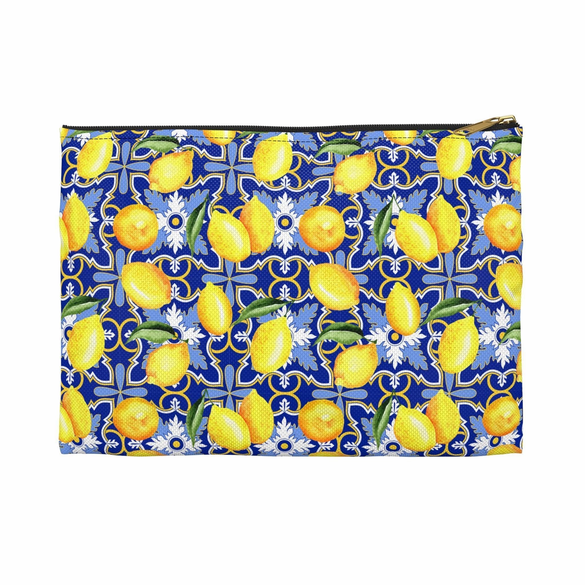 See You in Santorini | Lemon Print Travel Tote Bag