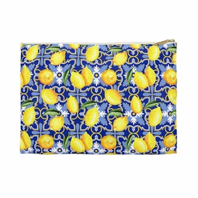 See You in Santorini | Lemon Print Travel Tote Bag