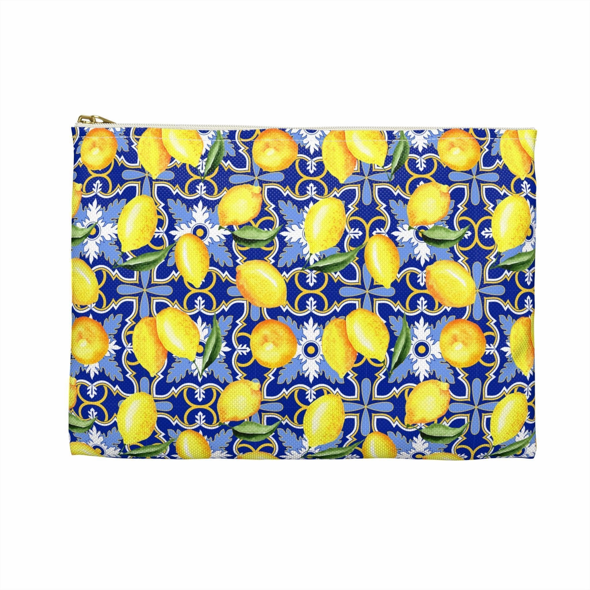 See You in Santorini | Lemon Print Travel Tote Bag