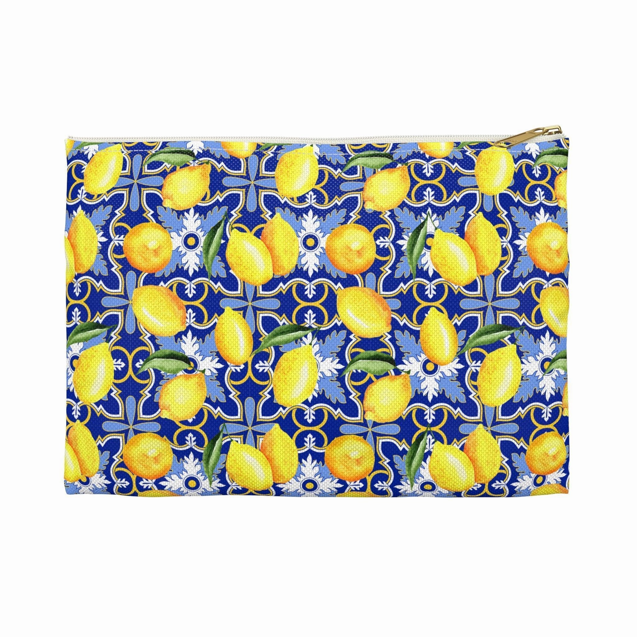 See You in Santorini | Lemon Print Travel Tote Bag