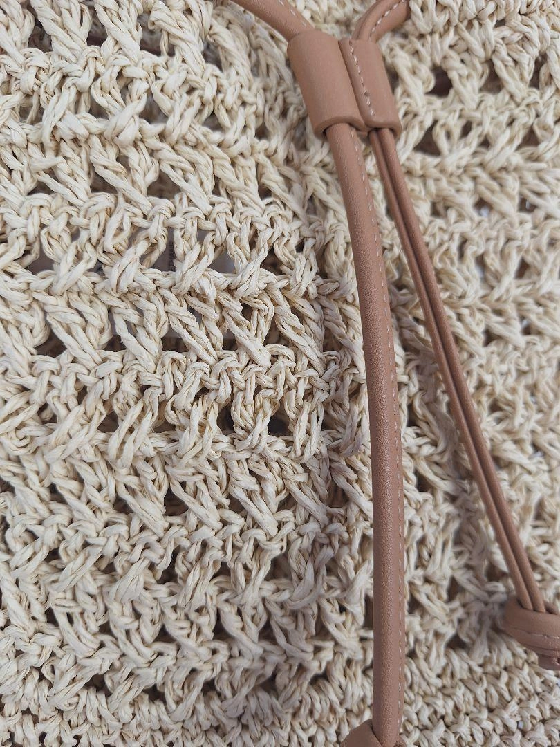 Seed Natural Crochet Shoulder Bag