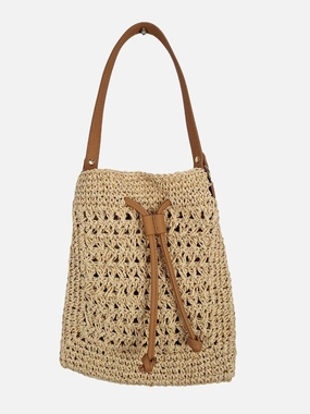 Seed Natural Crochet Shoulder Bag