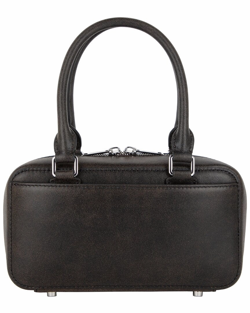 Self-Portrait Mini Distressed Leather Tote