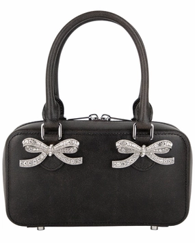 Self-Portrait Mini Distressed Leather Tote