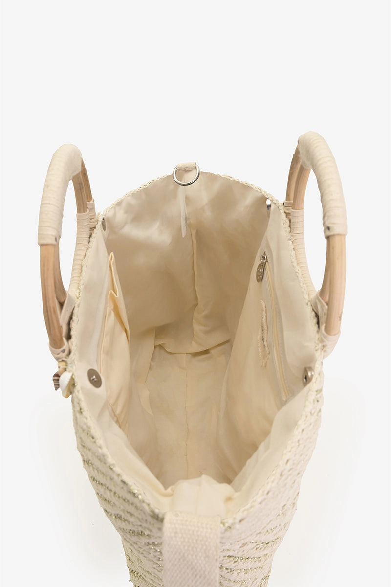 Shell Lurex Tote