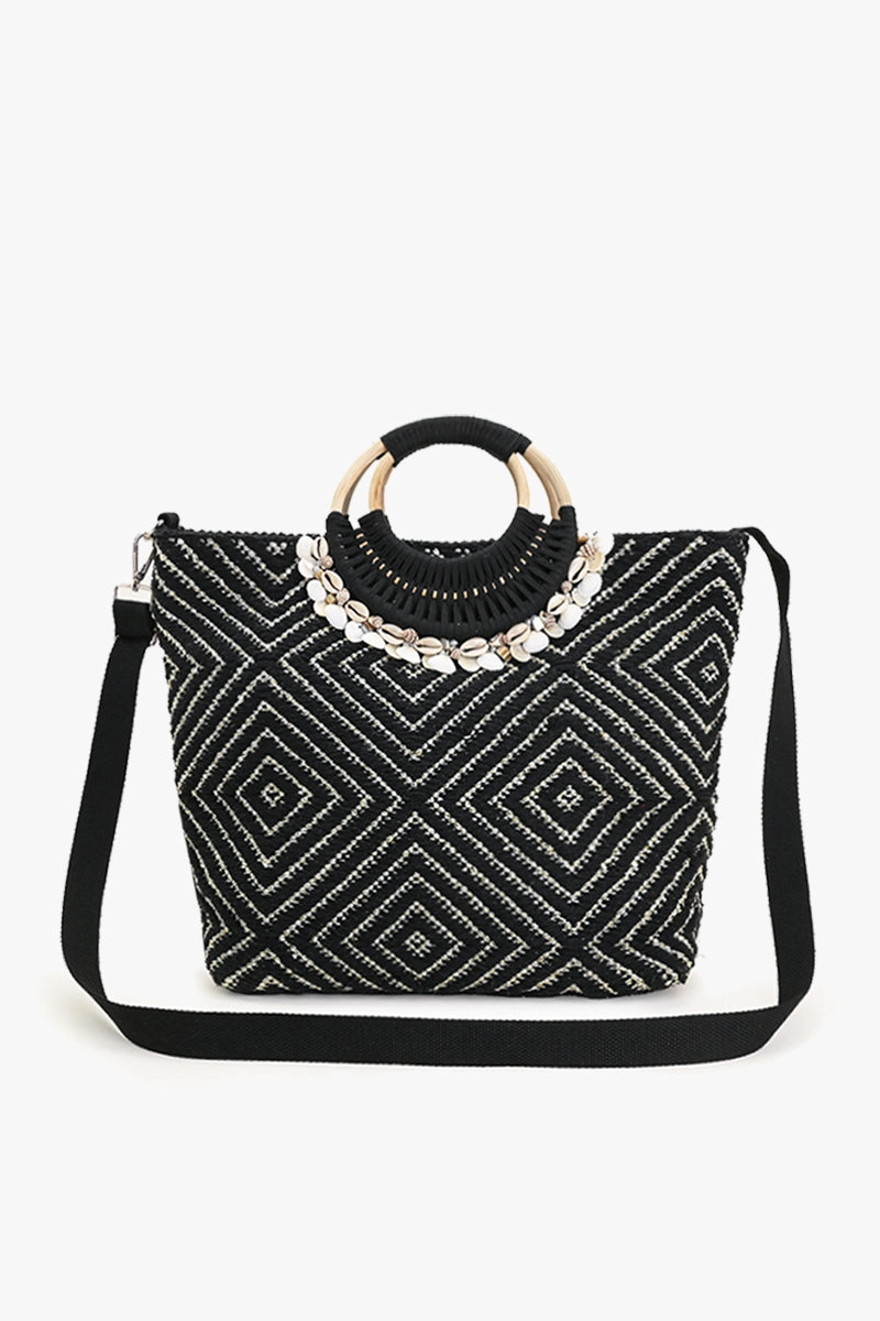 Shell Midnight Lurex Tote