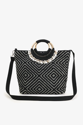 Shell Midnight Lurex Tote