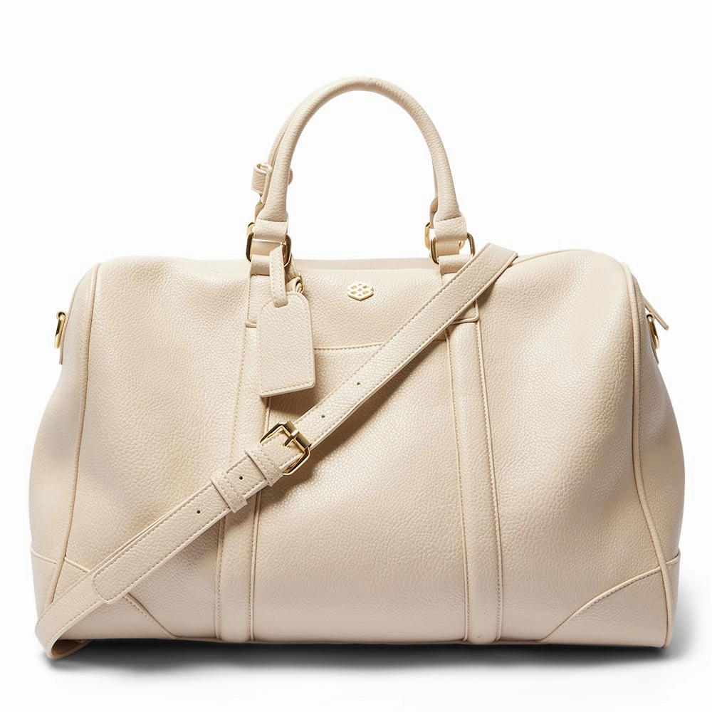 Siesta Overnight Bag in Bone Pebble