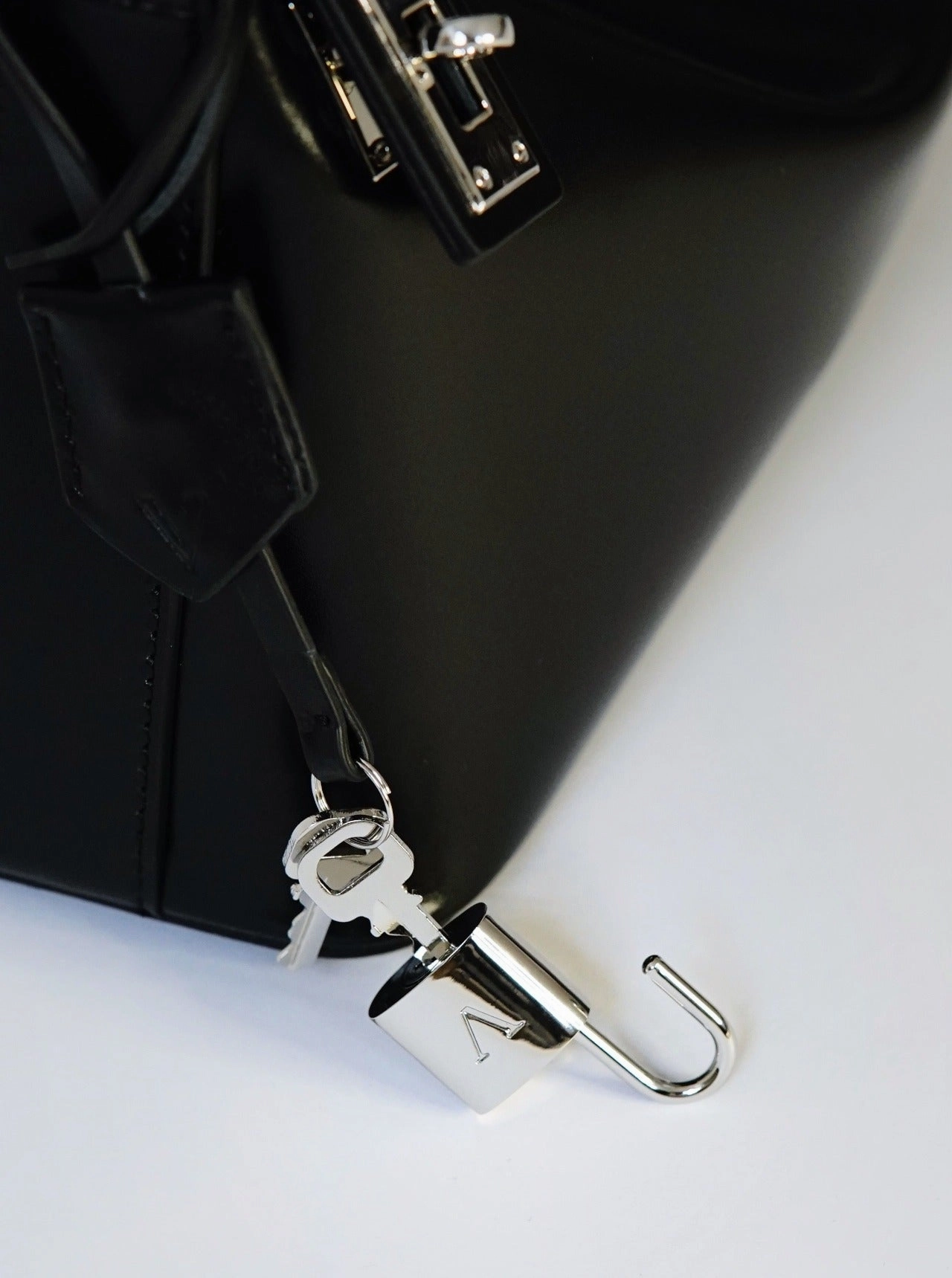 Silver Black Hobo Bag