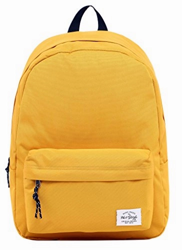 SIMPLAY Classic School Backpack Bookbag, 17"x12.5"x5", Goldenrod