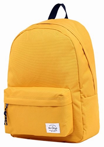 SIMPLAY Classic School Backpack Bookbag, 17"x12.5"x5", Goldenrod