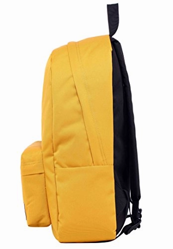 SIMPLAY Classic School Backpack Bookbag, 17"x12.5"x5", Goldenrod