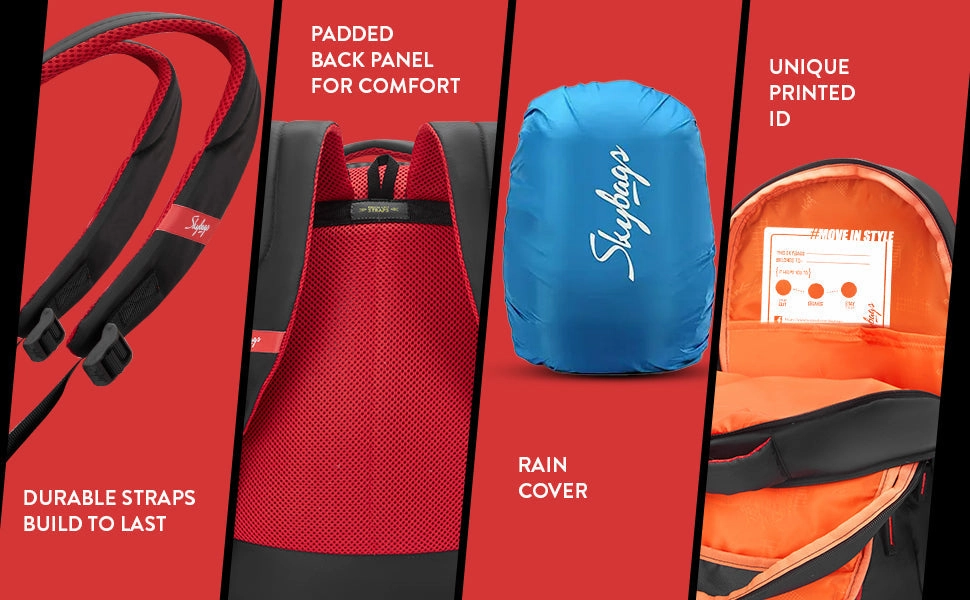 Skybags KYRO RC 02 SCBP WARRIOR RED BLACK