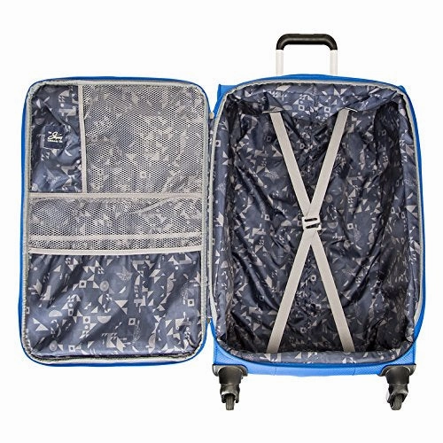 Skyway Mirage 2.0 | 4-Piece Set | 16" Underseater, 24" and 28" Expandable Spinners, Travel Pillow (Blue Royal)