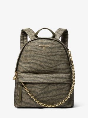 Slater Medium Animal Print Logo Backpack
