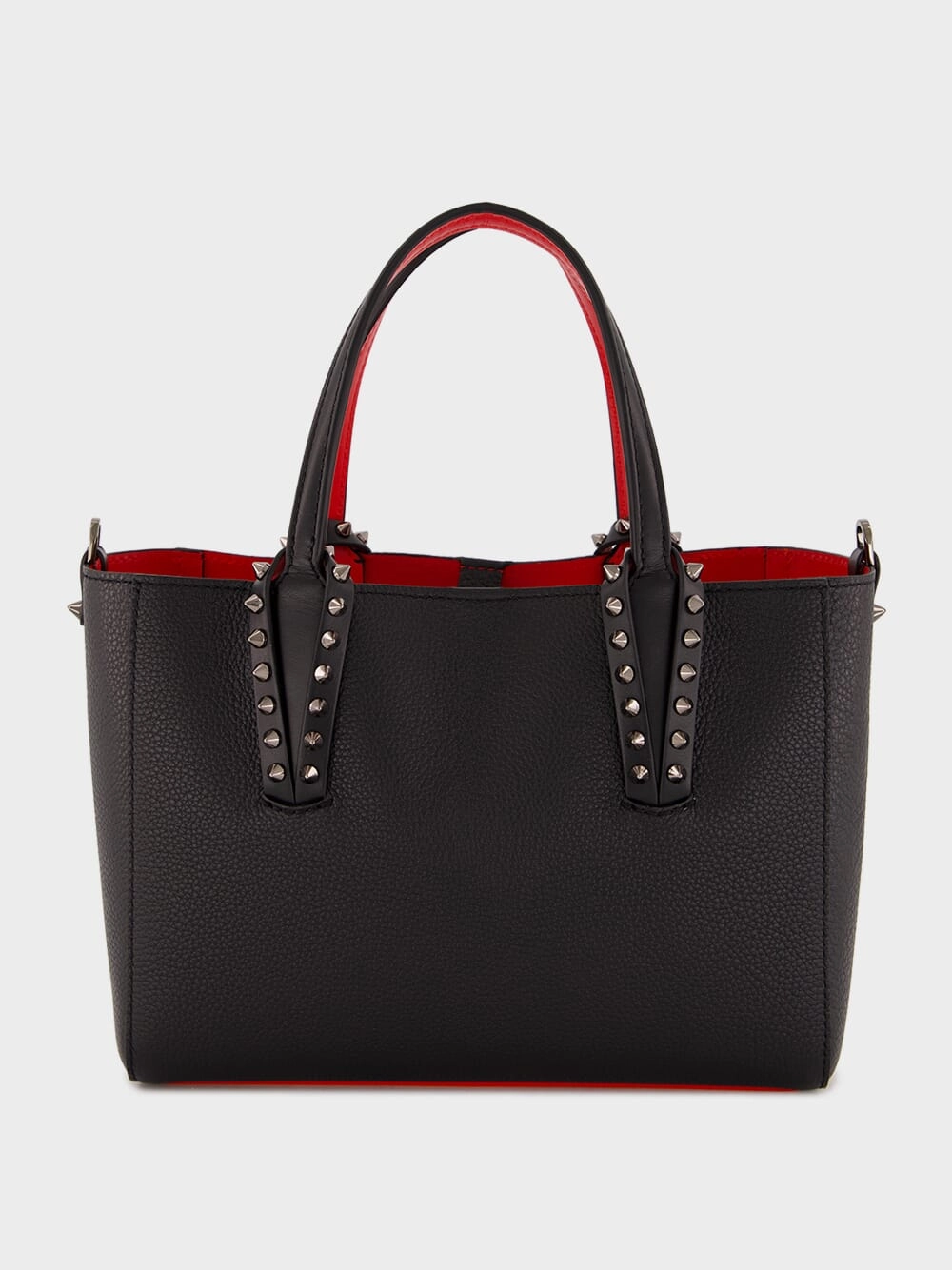 Small Black Cabata Tote Bag with Stud Detailing