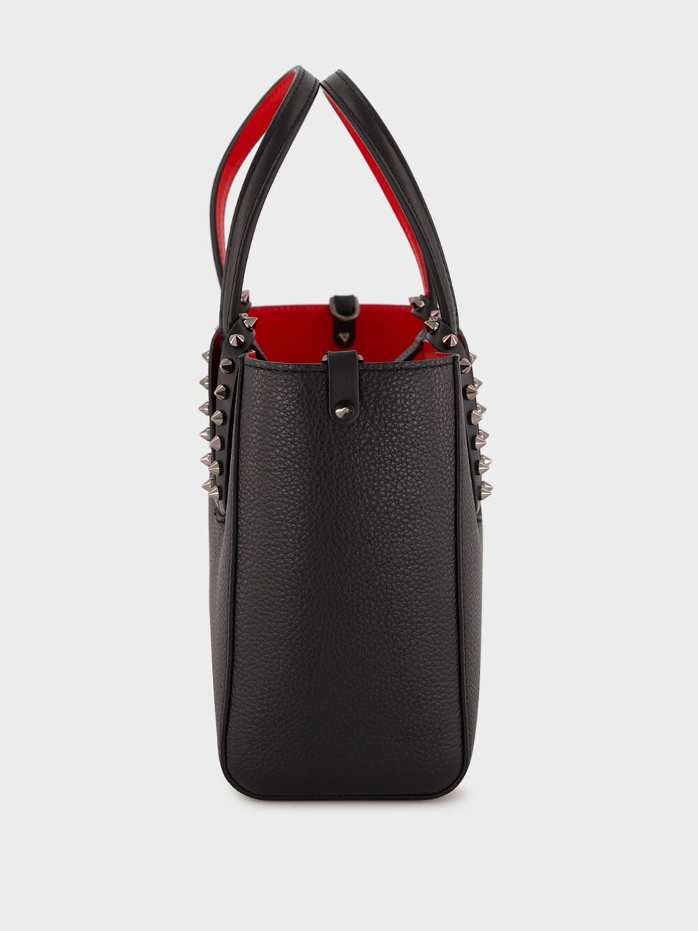 Small Black Cabata Tote Bag with Stud Detailing