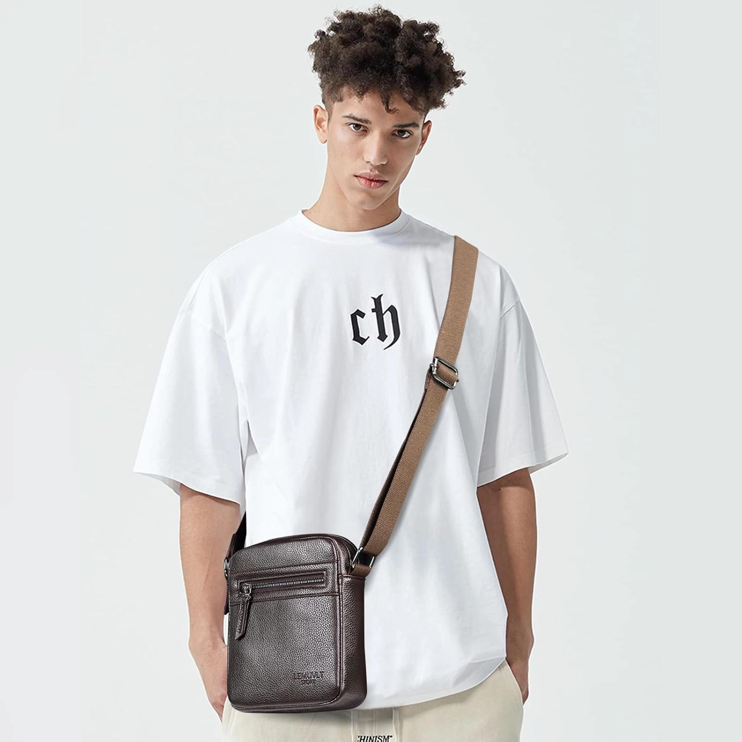 Small/Medium Crossbody bag for men shoulder bag mens purse satchel leather messenger bag gift man