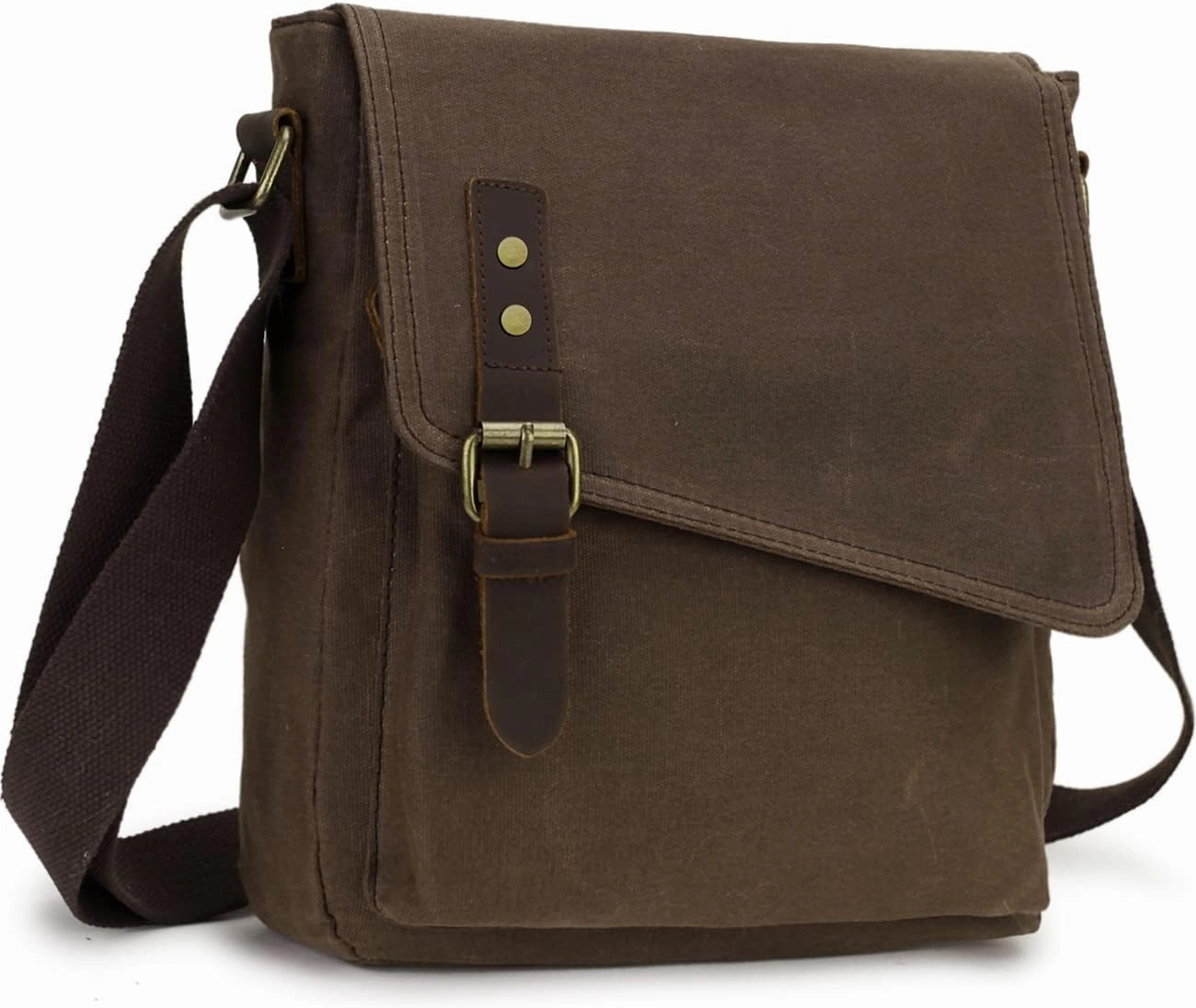 Small Messenger Bag,VONXURY Water Resistant Shoulder Bag Canvas Crossbody Purse for Women Men