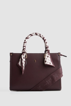 Small Tote Bag With Scarf